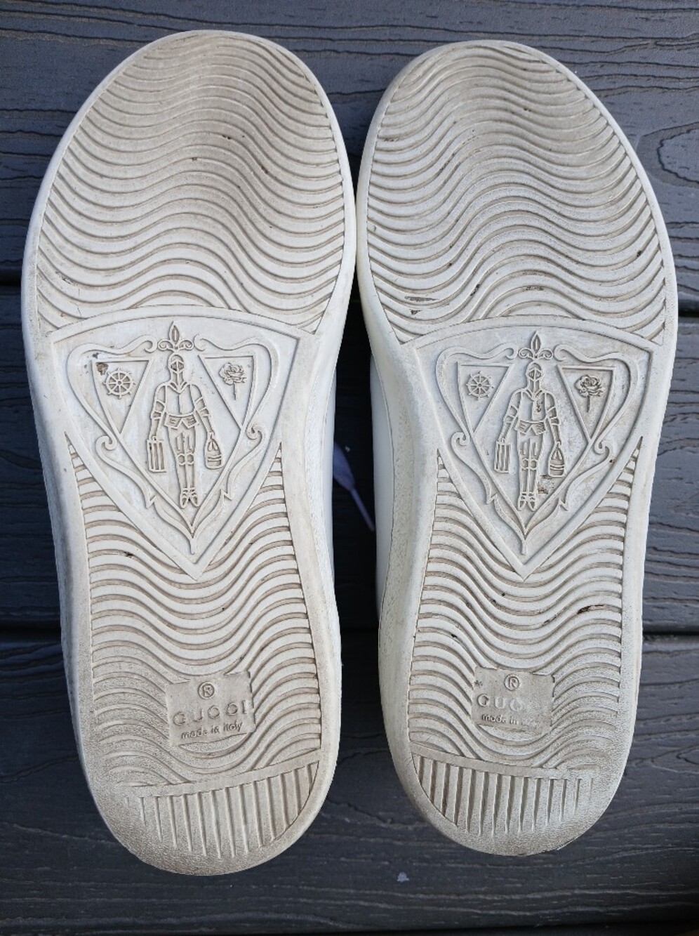 Gucci Ace Perforated Double G Sneakers/ Men's 8 - Picture 4 of 9